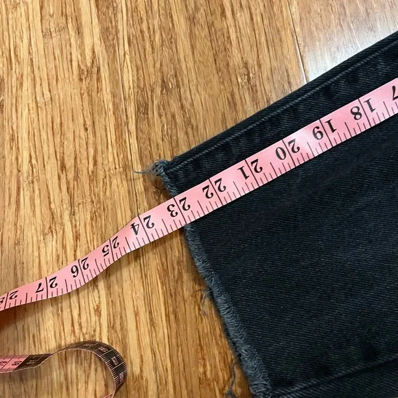 Zara Charcoal Black Denim Overalls w/ adjustable straps and pockets. Size Large - Picture 13 of 14